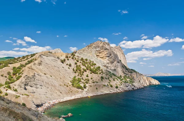 La roca y el mar, Noviy svet, la Crimea — Foto de Stock