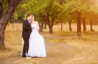 romantik Düğün çifti