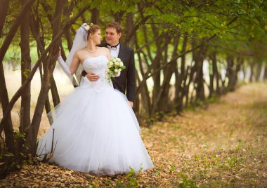 romantik Düğün çifti