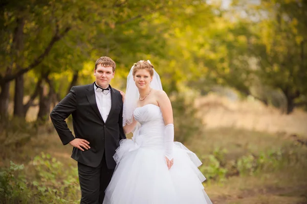 ロマンチックな結婚式のカップル — ストック写真