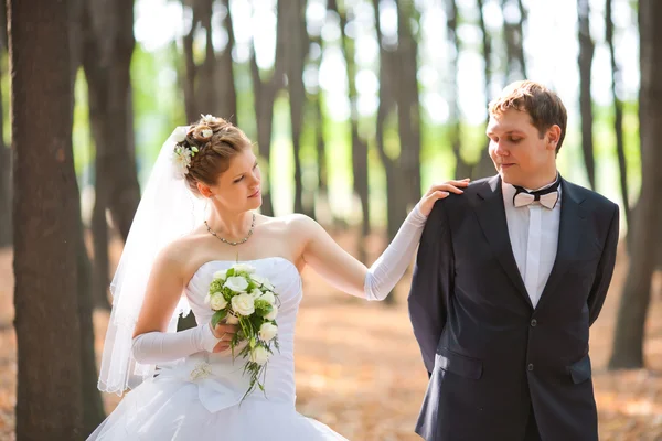 Romantic wedding couple — Stock Photo, Image