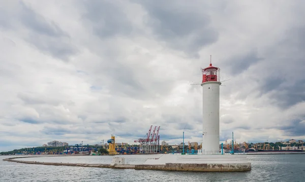 Operationele vuurtoren. Odessa. Oekraïne. Zwarte Zee — Stockfoto