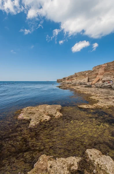 La costa del mar Negro, situada en Tarkhankut, la Crimea , —  Fotos de Stock