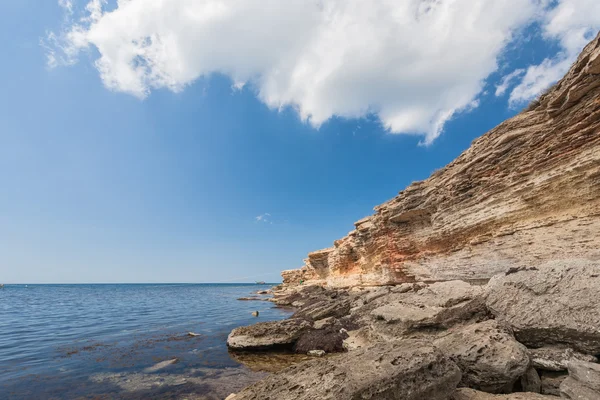 Costa del Mar Nero, situato a Tarkhankut, Crimea , — Foto Stock