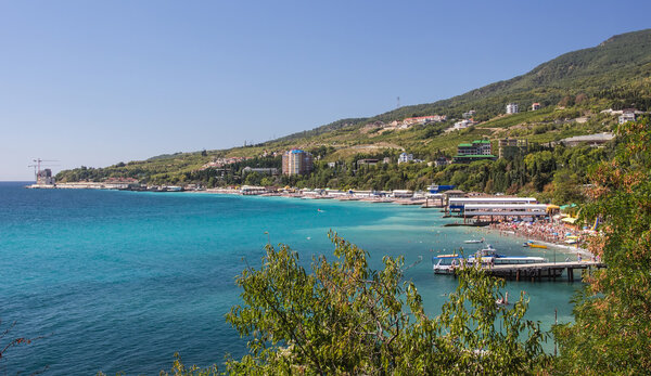 Гурзуф и Аю Даг Лицензионные Стоковые Фото