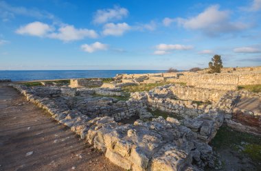 Antik Yunan koloni khersones kalıntıları