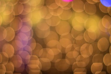 Soyut altın ve sarı daire bokeh