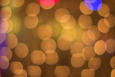 Soyut altın ve sarı daire bokeh