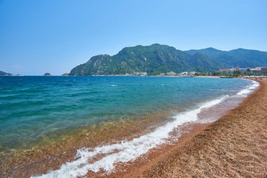 Marmaris Town, Türkiye 'deki Icmeler Sahili manzarası