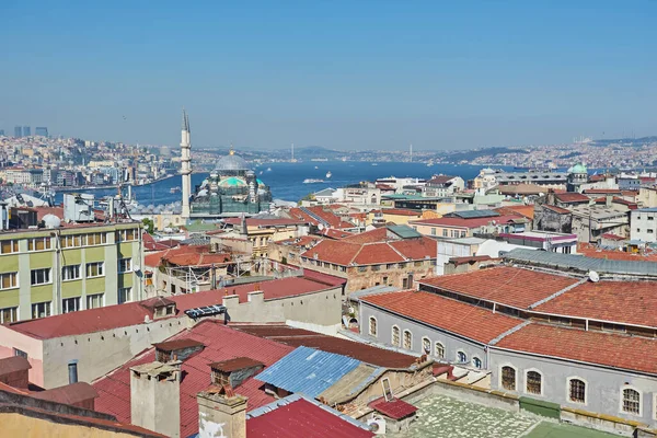 Stanbul Hayret Verici Manzarası Stanbul Tarihi Merkezinin Güzel Manzarası Yağmurlu — Stok fotoğraf