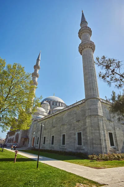 Istanbul Turkey Dubna 2018 Nádvoří Mešity Suleymaniye Mešita Suleymaniye Největší — Stock fotografie