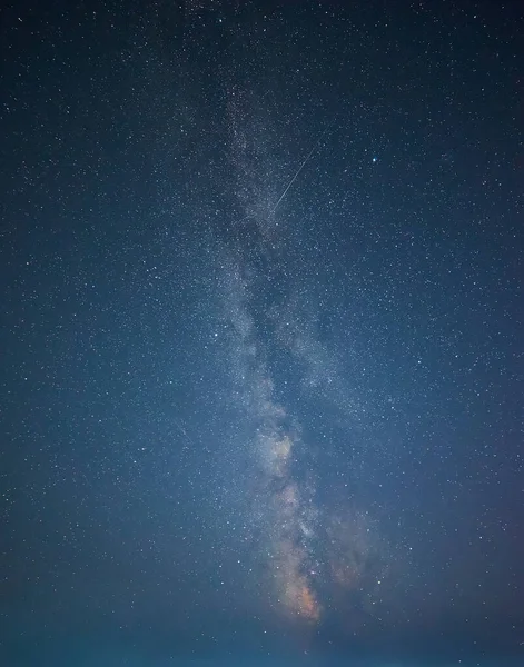 Πολύχρωμο Χώρο Πυροβόλησε Δείχνουν Γαλαξία Milky Way Σύμπαν Αστέρια Και — Φωτογραφία Αρχείου