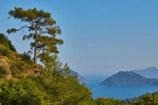 Incrível Vista Superior Sobre Marmaris Turquia Resort Perto Mar Mediterrâneo — Fotografia de Stock