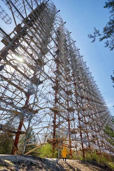 Ampio Campo Antenna Sistema Radar Sovietico Duga Alla Centrale Nucleare — Foto Stock