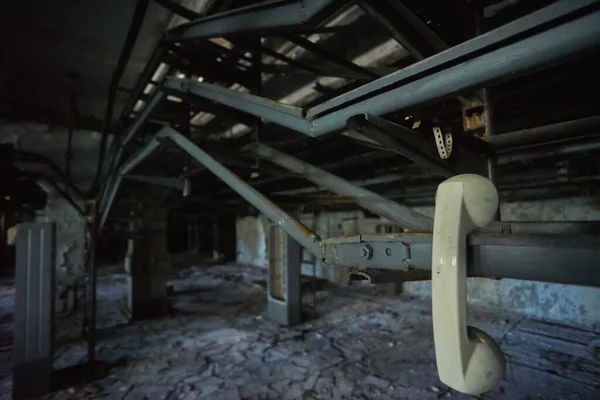 Ściśle Tajna Baza Wojskowa Ukryta Czarnobylu Dzięcioł Rosyjski — Zdjęcie stockowe