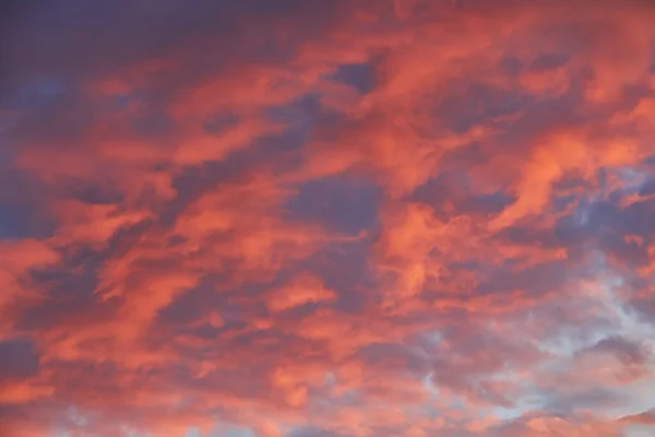 Sunset Sky Clouds Painted Bright Colors Kyiv Ukraine — Stock Photo, Image