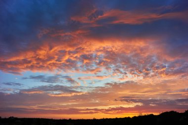 Panorama sunset sky for background or sunrise sky and cloud at morning.