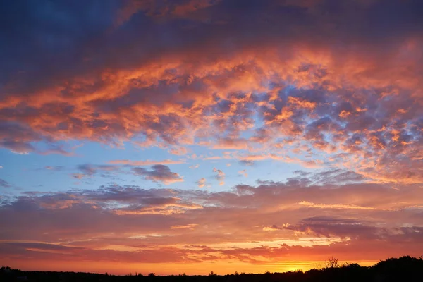 Bunt Bewölkter Himmel Bei Sonnenuntergang Farbverlauf Himmel Textur Abstrakte Natur — Stockfoto