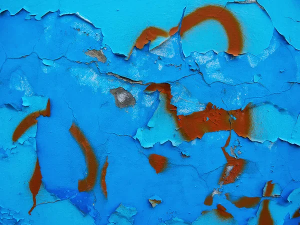 Пілінг Фарби Безшовній Текстурі Стіни Візерунок Сільського Синього Гранжевого Матеріалу — стокове фото