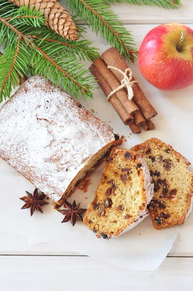 Bolo de Natal com passas — Fotografia de Stock