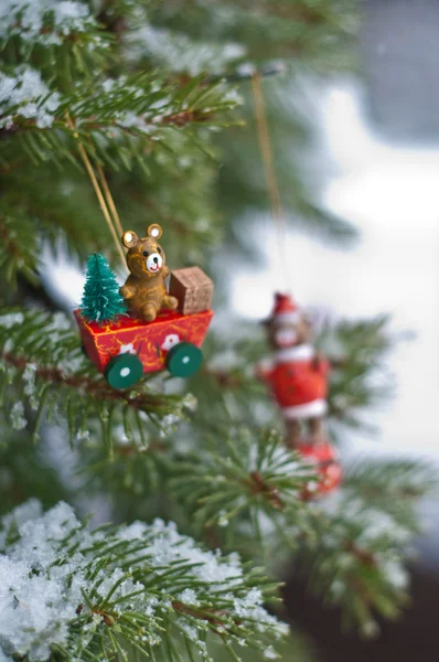 Vintage Christmas decorations — Stock Photo, Image