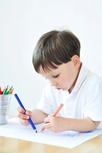 Drawing in a preschool — Stock Photo, Image