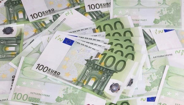 Europe euros banknote of hundreds — Stock Photo, Image