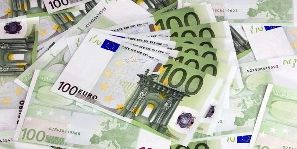 Europankovky v řádu stovek eur — Stock fotografie