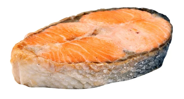 Steak of Salmon Isolated — Stock Photo, Image