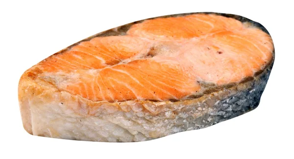 Steak of Salmon Isolated — Stock Photo, Image