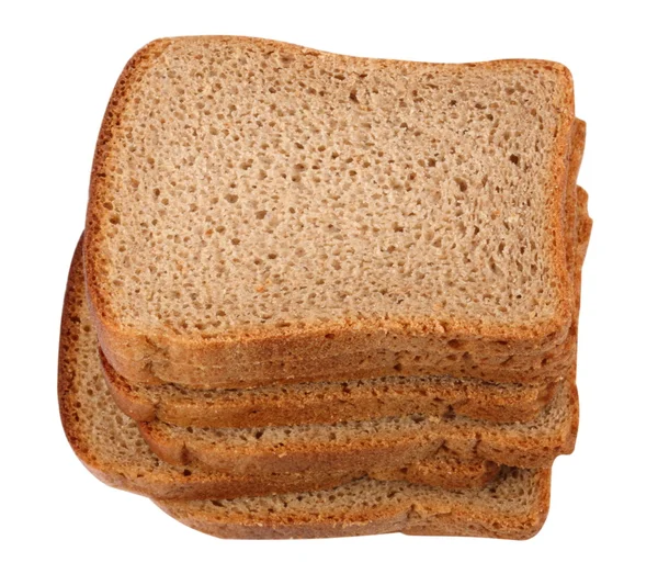 Чорний хліб, ізольовані — стокове фото
