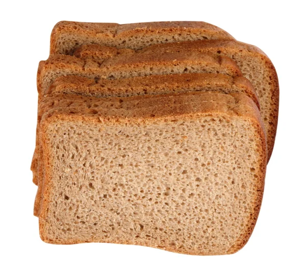 Sötét kenyér elszigetelt — Stock Fotó
