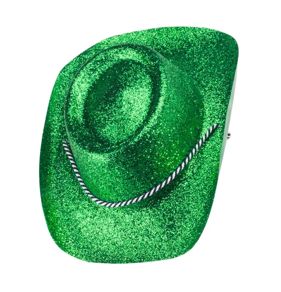 Cappello Carnevale Verde Isolato — Foto Stock