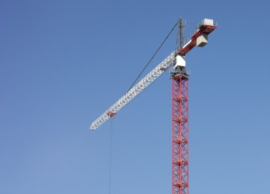 Gökyüzü Arkaplanı Üzerine Crane Kulesi