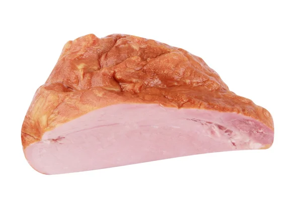 Кусок вареного и копченого мяса изолирован — стоковое фото