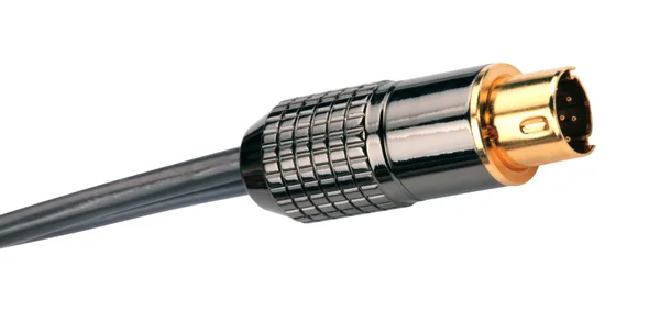 Mannelijke Plug Connector geïsoleerd — Stockfoto