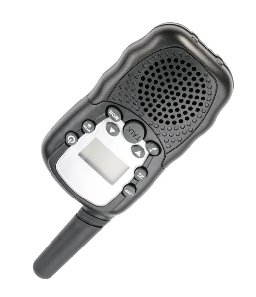 Walkie Talkie in Black Plastic Case Isolated — Stock Photo, Image