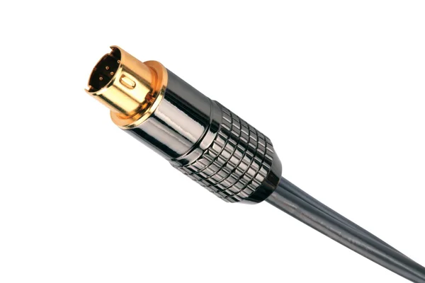 Mannelijke Plug Connector geïsoleerd — Stockfoto