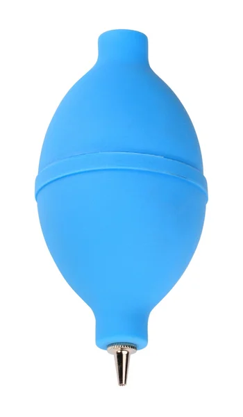 Blue Rubber Bulb Isolated — Stock Photo, Image