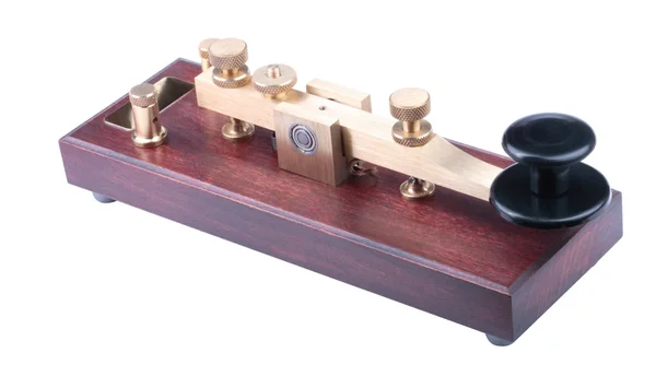 Morse sleutel geïsoleerd — Stockfoto