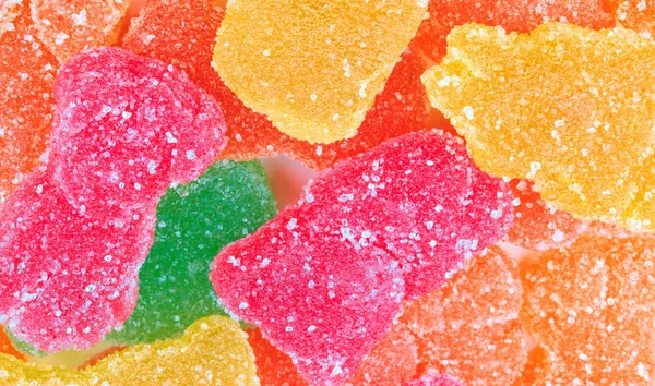 Multicolor frukt gelé — Stockfoto