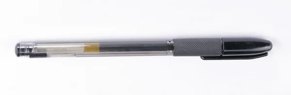 Een zwarte mooie modieuze duurzaam gel inkt pen — Stockfoto