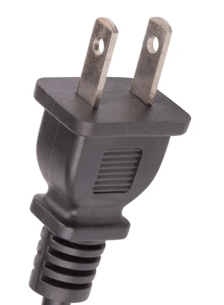 American Outlet Plug met Cord Isolated — Stockfoto