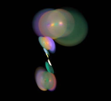 Dijital fraktal resimlerinden birinin resmi