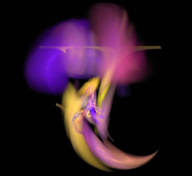 Dijital fraktal resimlerinden birinin resmi