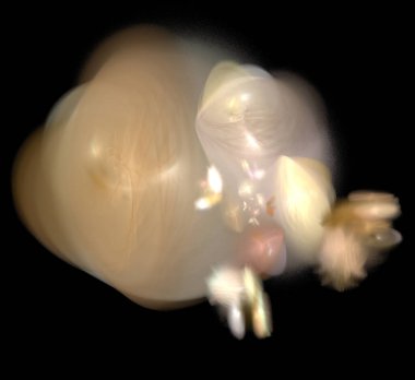 Dijital fraktal resimlerinden birinin resmi