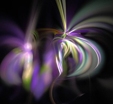 Dijital fraktal resimlerinden birinin resmi