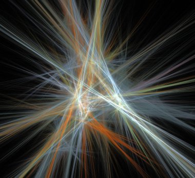 Dijital fraktal resimlerinden birinin resmi