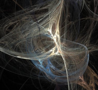 Dijital fraktal resimlerinden birinin resmi