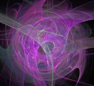 Dijital fraktal resimlerinden birinin resmi